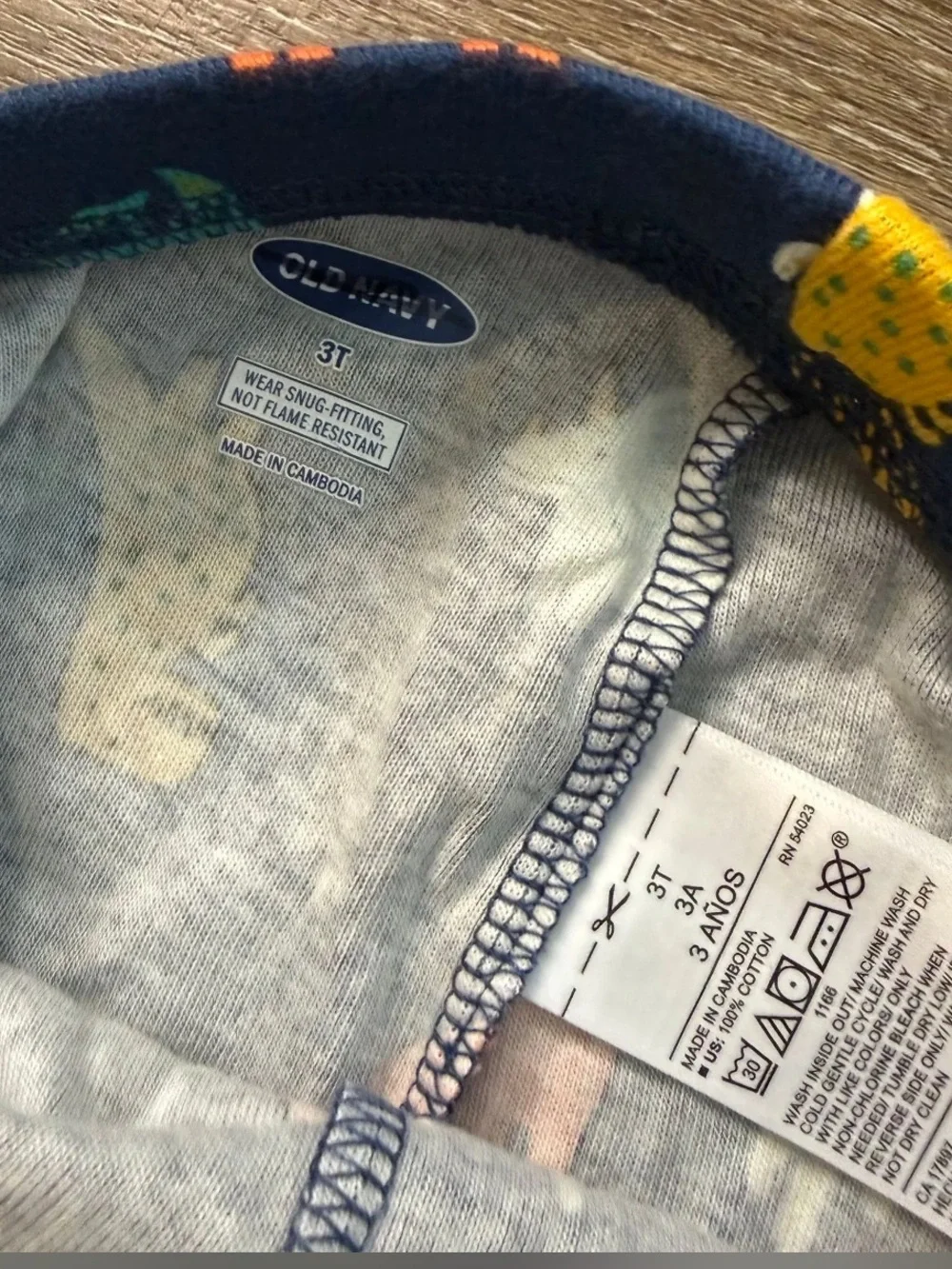 FINAL SALE Old Navy 100% Cotton PJ Pants 3-PACK Navy Dino, Carrot & Roads